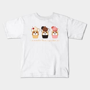 Corgi Cupcake Trio Kids T-Shirt